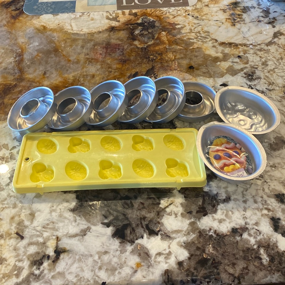 Assorted molds, baking & candy